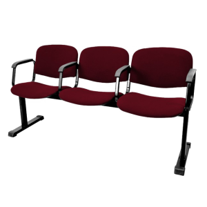 Трехместная секция стульев для актовых залов РС 10х3Ш с откидными сиденьями