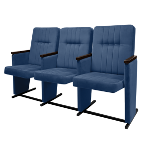 Трехместные секции стульев для актовых залов КР 24х3